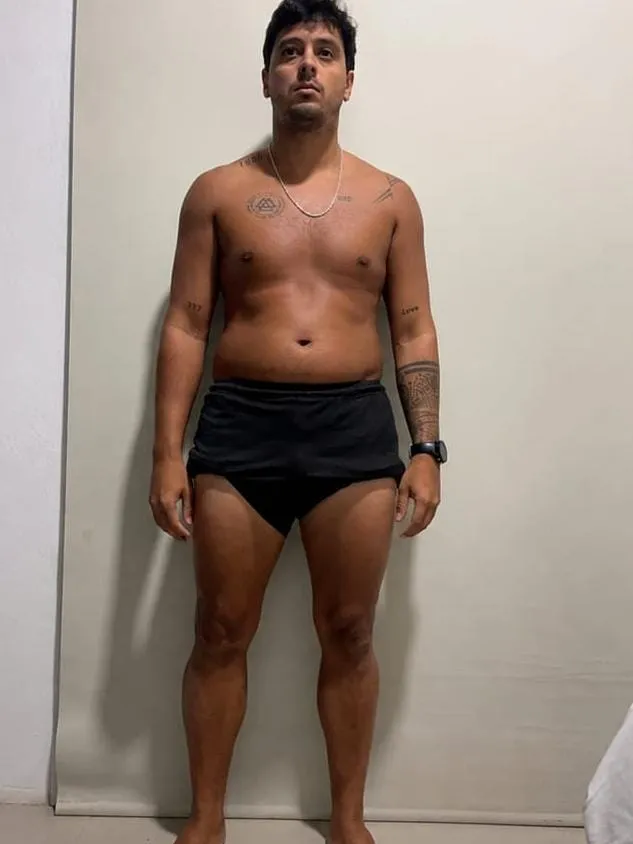 Pablo, foto del antes del proceso